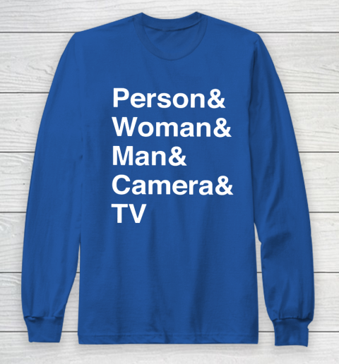 Person Woman Man Camera TV Long Sleeve T-Shirt 6