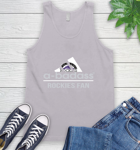 MLB A Badass Colorado Rockies Fan Adidas Baseball Sports Tank Top 3