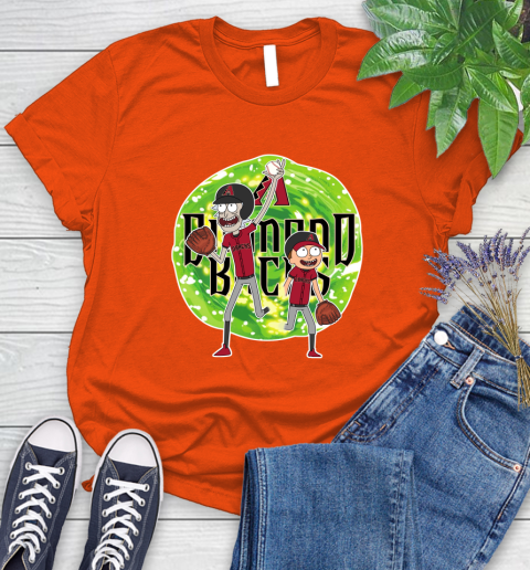 MLB Arizona Diamondbacks Rick And Morty Baseball Sports Women's T-Shirt 4
