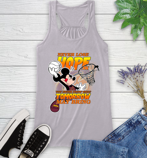 Cleveland Cavaliers NBA Basketball Mickey Disney Never Lose Hope Racerback Tank - Image 5