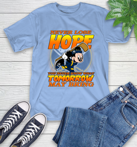 Buffalo Sabres NHL Hockey ootball Mickey Disney Never Lose Hope T-Shirt 12