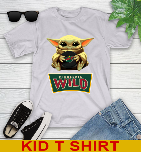 NHL Hockey Minnesota Wild Star Wars Baby Yoda Shirt 105