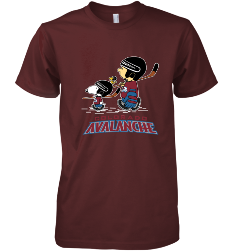 Let's Play Colorado Avalanche Ice Hockey Snoopy NHL Premium Men's T-Shirt
