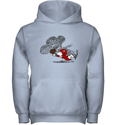 San Fracisco 49ers Snoopy Plays The Football Game Youth Hoodie