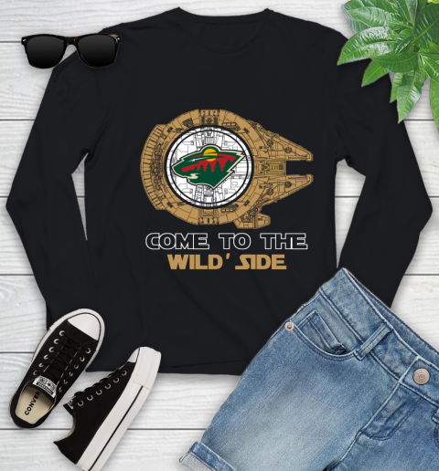 NHL Come To The Minnesota Wild Wars Hockey Sports Youth Long Sleeve