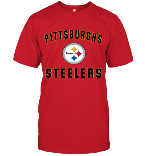 Pittsburgh Steelers NFL Line Gray Victory Unisex Jersey Tee