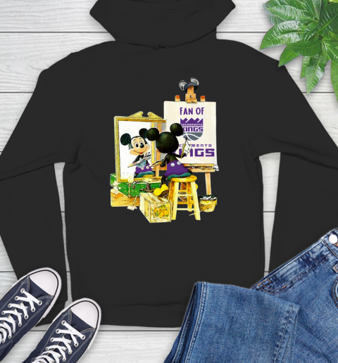 NBA Basketball Sacramento Kings Mickey Drawing Shirt 13
