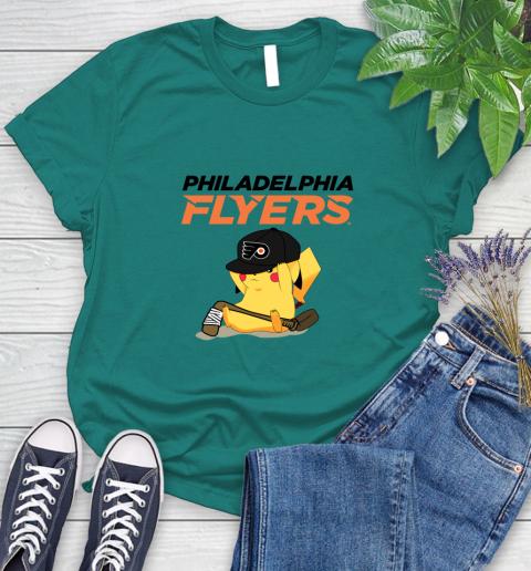 NHL Pikachu Hockey Sports Philadelphia Flyers Women's T-Shirt 12