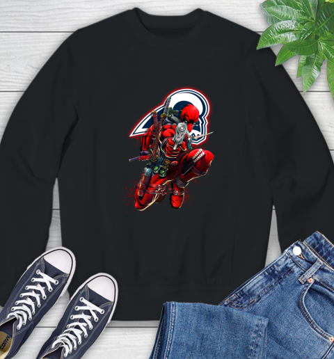 NFL Deadpool Marvel Comics Sports Football Los Angeles Rams Sweatshirt 2