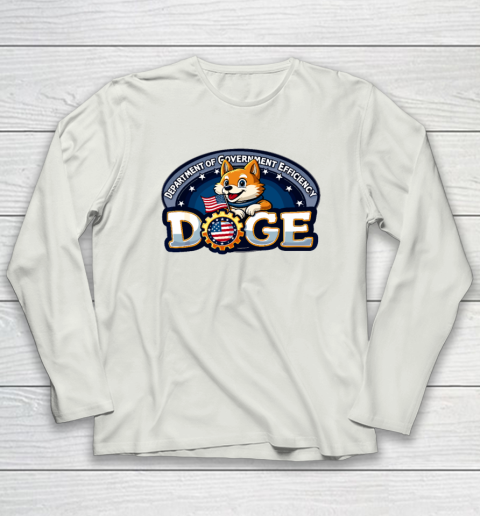 Funny DOGE Crypto Meme Department of Government Efficiency Long Sleeve T-Shirt 7