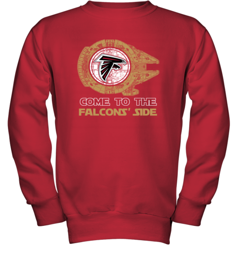 NFL Come To The Atlanta Falcons Wars Football Sports Youth Sweatshirt 7cxr nfl come to the atlanta falcons wars football sports youth sweatshirt 47 front red