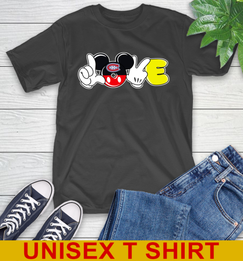Montreal Canadiens NHL Hockey Love Mickey Disney Sports T-Shirt 2