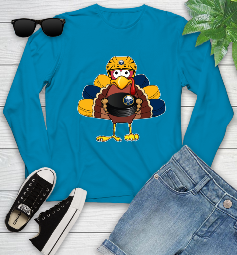 Buffalo Sabres Turkey Thanksgiving Day Youth Long Sleeve 7