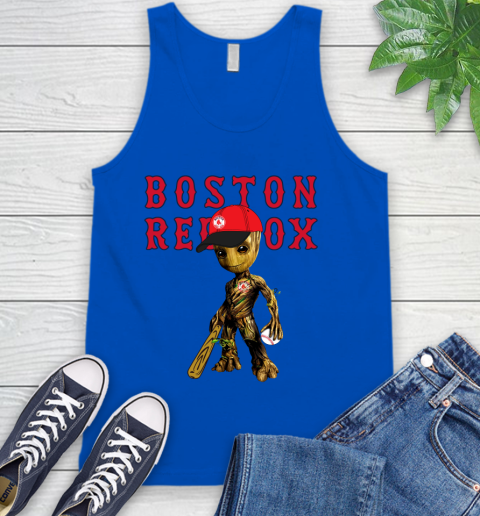 MLB Boston Red Sox Groot Guardians Of The Galaxy Baseball Tank Top 5