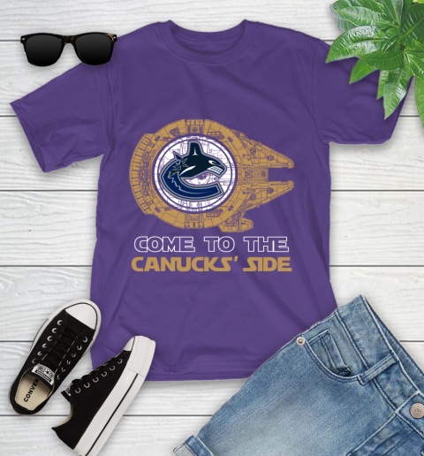 NHL Come To The Vancouver Canucks Wars Hockey Sports Youth T-Shirt 3