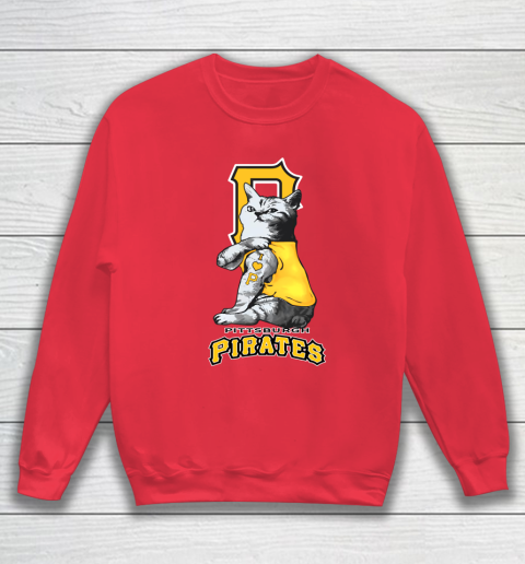 MLB Baseball My Cat Loves Pittsburgh Pirates Sweatshirt 7