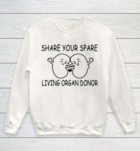 Share Your Spare Living Organ Donor Youth Sweatshirt