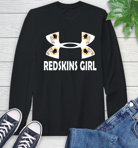 NFL Washington Redskins Girl Under Armour Football Sports Long Sleeve T-Shirt