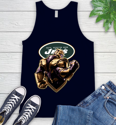 NFL Thanos Avengers Endgame Football Sports New York Jets Tank Top 3