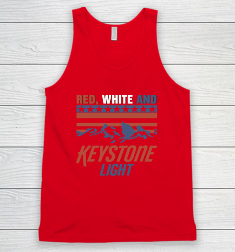 Red White And Keystone Light 4th Of July Tank Top 3