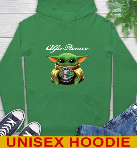 Star Wars Baby Yoda Hugs Alfa Romeo Car Shirt 20