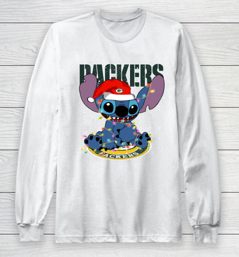 Green Bay Packers NFL Football noel stitch Christmas Long Sleeve T-Shirt