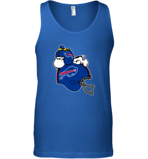 4psw snoopy and woodstock resting on buffalo bills helmet unisex tank 17 front royal