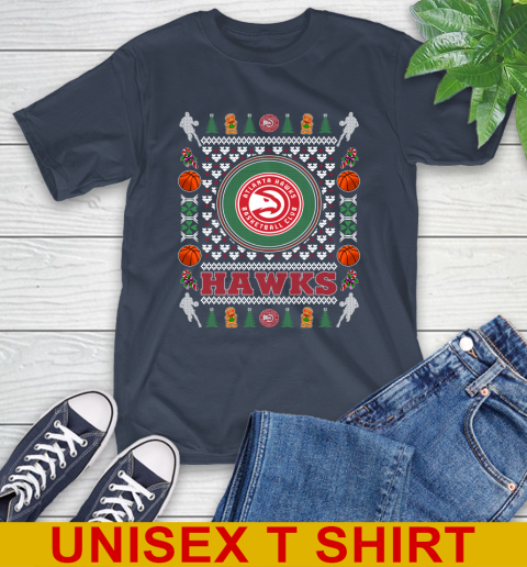 Atlanta Hawks Merry Christmas NBA Basketball Loyal Fan T-Shirt 3
