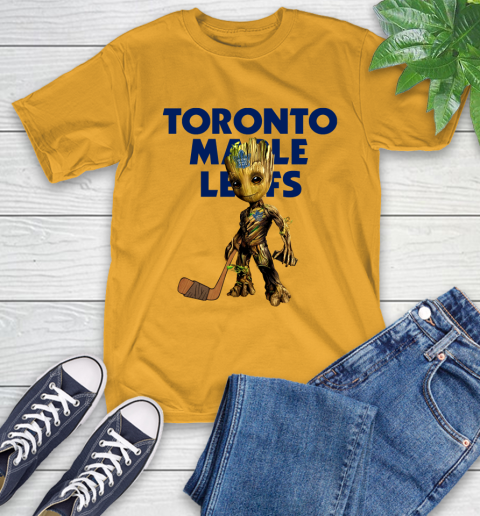 Toronto Maple Leafs NHL Hockey Groot Marvel Guardians Of The Galaxy T-Shirt 3