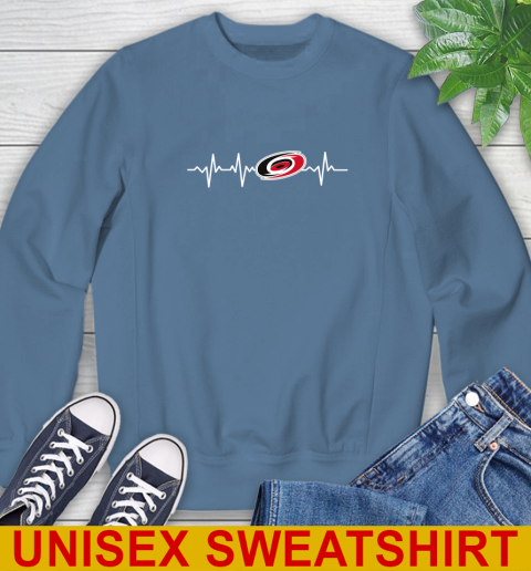 Carolina Hurricanes NHL Hockey Heart Beat Shirt Sweatshirt 10
