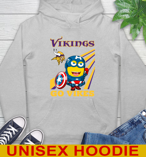 NFL Football Minnesota Vikings Captain America Marvel Avengers Minion Shirt Hoodie 6