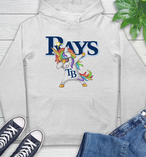 Tampa Bay Rays MLB Baseball Funny Unicorn Dabbing Sports Hoodie