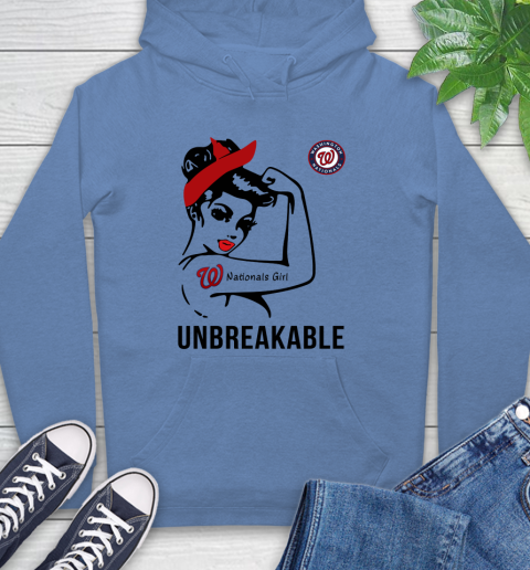 WASHINGTON NATIONALS MLB Toronto Blue Jays Girl Unbreakable Baseball Sports Hoodie 9