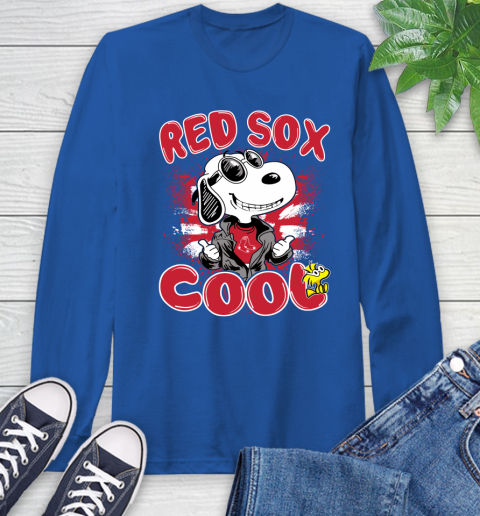MLB Baseball Boston Red Sox Cool Snoopy Shirt Long Sleeve T-Shirt 11