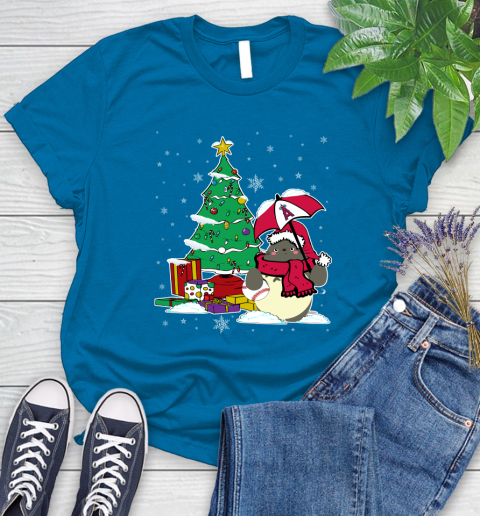 Los Angeles Angels MLB Baseball Cute Tonari No Totoro Christmas Sports Women's T-Shirt 10