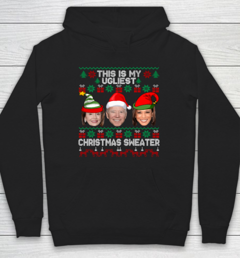 Joe Biden Kamala Shirt This Is My Ugliest Christmas Sweater Funny Hoodie