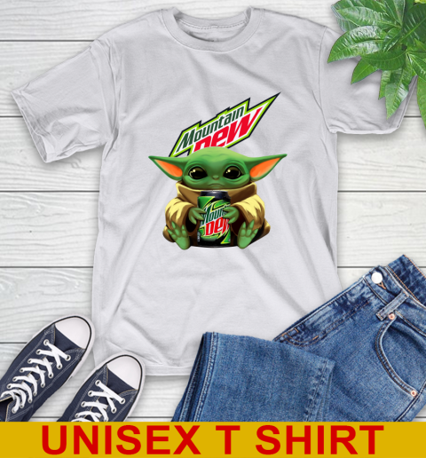 Star Wars Baby Yoda Hugs Mountain Dew Soft Drink Shirt 12