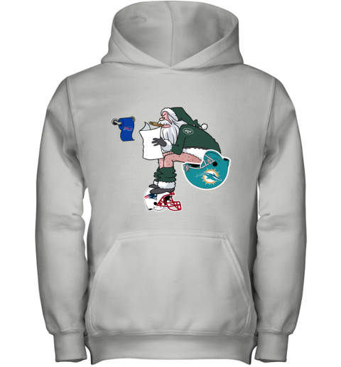 Santa Claus New York Jets Shit On Other Teams Christmas Youth Hoodie