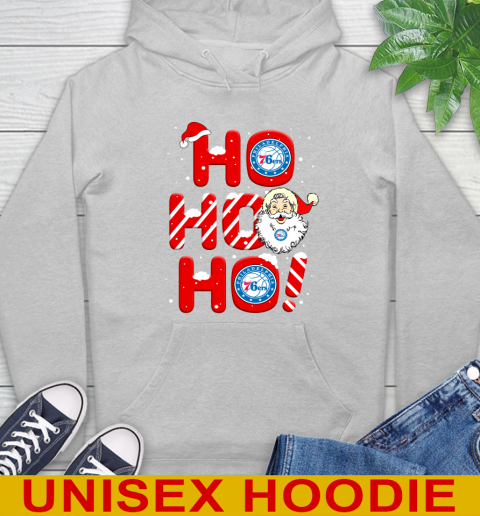 Philadelphia 76ers NBA Basketball Ho Ho Ho Santa Claus Merry Christmas Shirt Hoodie 6