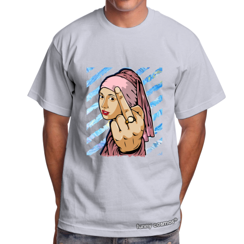 Air Jordan 1 Mid Digital Pink Matching Sneaker Tshirt The girl With The Pearl Earing Middle Finger Pink and White Jordan Tshirt