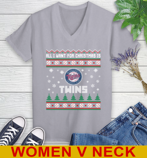 MLB All I Want For Christmas Is Minnesota Twins Baseball Sports 76