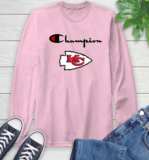 NFL Football Kansas City Chiefs Champion Shirt Long Sleeve T-Shirt 8