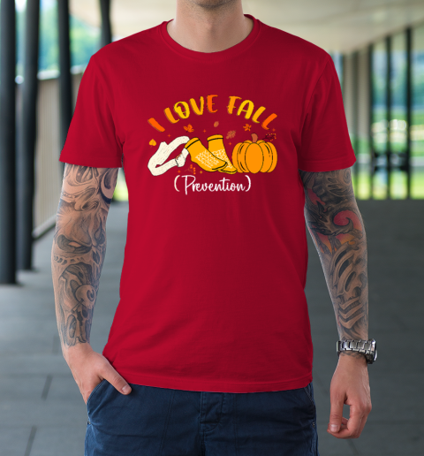 Nurse Fall I Love Fall Prevention Fall Physical Therapy T-Shirt 8