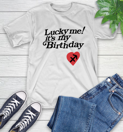 Lucky me its my birthday sweatshirt shop