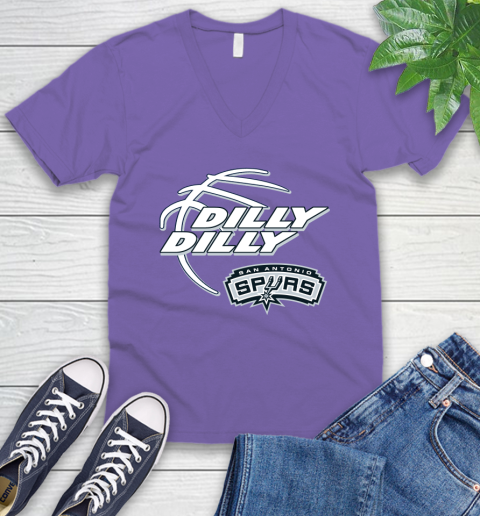 NBA San Antonio Spurs Dilly Dilly Basketball Sports V-Neck T-Shirt 10