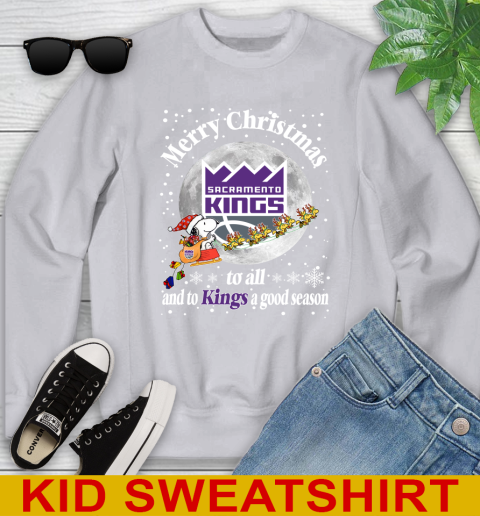 Sacramento Kings Merry Christmas To All And To Kings A Good Season NBA Basketball Sports Youth Sweatshirt 3