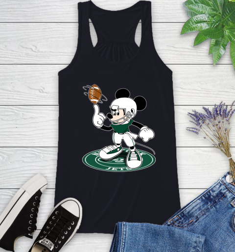 NFL Football New York Jets Cheerful Mickey Disney Shirt Racerback Tank 9