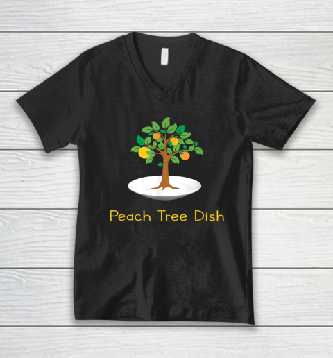 Peach Tree Dish Sarcastic Witty Humor Petri Dish V-Neck T-Shirt