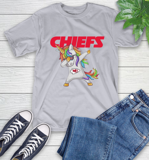 Kansas City Chiefs NFL Football Funny Unicorn Dabbing Sports T-Shirt 18