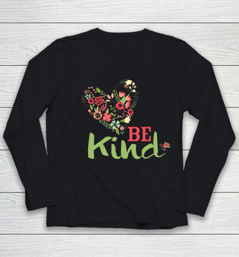 Womens Be Kind for Women and Girls Youth Long Sleeve